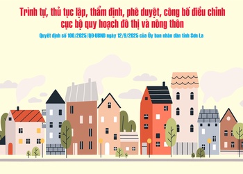 Trình tự, thủ tục lập, thẩm định, phê duyệt, công bố điều chỉnh cục bộ quy hoạch đô thị và nông thôn