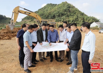 Đồng chí Phó Chủ tịch UBND tỉnh kiểm tra tiến độ triển khai các dự án trên địa bàn phường Chiềng Cơi và Chiềng Sinh