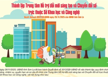 Thành lập Trung tâm Hỗ trợ đổi mới sáng tạo và Chuyển đổi số trực thuộc Sở Khoa học và Công nghệ