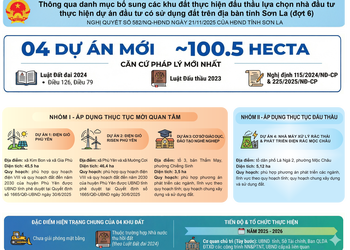 Danh mục bổ sung các khu đất thực hiện đấu thầu lựa chọn nhà đầu tư thực hiện dự án đầu tư có sứ dụng đất trên địa bàn tỉnh