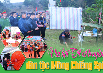 Vui hội Tết cổ truyền dân tộc Mông Chiềng Sại