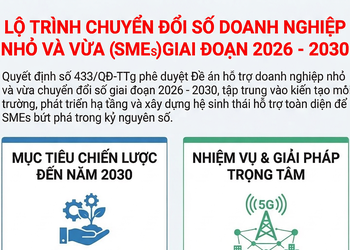 LỘ TRÌNH CHUYỂN ĐỔI SỐ DOANH NGHIỆP NHỎ VÀ VỪA (SMEs) GIAI ĐOẠN 2026 - 2030