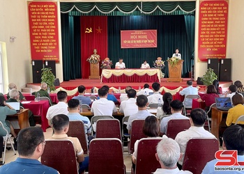 Đoàn đại biểu Quốc hội tỉnh tiếp xúc cử tri tại huyện Mộc Châu