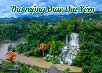 Thơ mộng thác Dải Yếm 