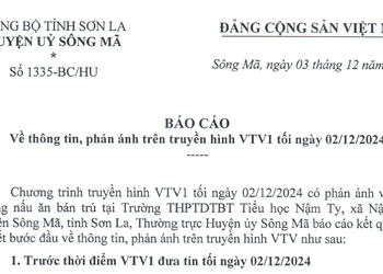 Sớm giải quyết bất cập về nấu ăn bán trú ở Trường PTDT bán trú Tiểu học Nậm Ty