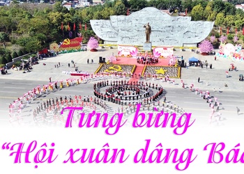 Tưng bừng “Hội xuân dâng Bác” 