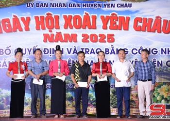 Trao giải các nội dung thi tại Ngày hội xoài Yên Châu năm 2025
