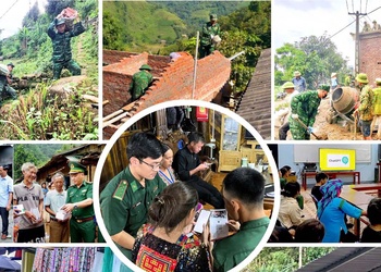 Ngày giúp dân xây nhà, tối giúp “xóa mù số”