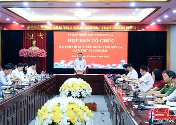 Họp Ban tổ chức Đại hội thi đua yêu nước tỉnh Sơn La lần thứ VI, năm 2025