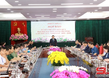 Họp báo tuyên truyền kết quả Đại hội đại biểu Đảng bộ tỉnh Sơn La lần thứ XVI, nhiệm kỳ 2025 - 2030