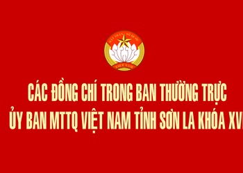 Các đồng chí trong Ban Thường trực Ủy ban MTTQ Việt Nam tỉnh khóa XVI