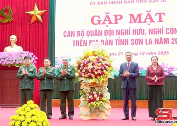 UBND tỉnh Sơn La gặp mặt cựu cán bộ quân đội
