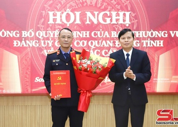 Công bố quyết định của Ban Thường vụ Đảng ủy các cơ quan Đảng tỉnh về công tác cán bộ tại Đảng ủy Viện Kiểm sát nhân dân tỉnh Sơn La