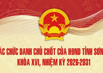 CÁC CHỨC DANH CHỦ CHỐT CỦA HĐND TỈNH SƠN LA KHÓA XVI, NHIỆM KỲ 2026-2031