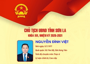 TÓM TẮT TIỂU SỬ ĐỒNG CHÍ NGUYỄN ĐÌNH VIỆT, PHÓ BÍ THƯ TỈNH ỦY, CHỦ TỊCH UBND TỈNH SƠN LA KHÓA XVI, NHIỆM KỲ 2026-2031