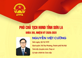 TÓM TẮT TIỂU SỬ ĐỒNG CHÍ NGUYỄN VIỆT CƯỜNG, PHÓ CHỦ TỊCH HĐND TỈNH SƠN LA KHÓA XVI, NHIỆM KỲ 2026-2031