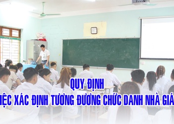 Quy định việc xác định tương đương chức danh nhà giáo
