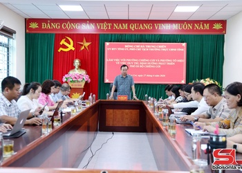 Đồng chí Phó Chủ tịch Thường trực UBND tỉnh làm việc với phường Chiềng Cơi và Tô Hiệu