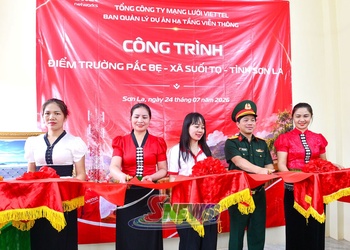 Viettel khánh thành, bàn giao công trình lớp học tại điểm trường bản Pắc Bẹ