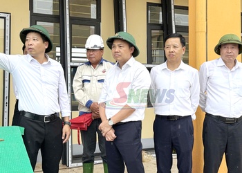 Tập trung hoàn thiện các hạng mục Trường phổ thông nội trú liên cấp Tiểu học - THCS xã Chiềng Sơn