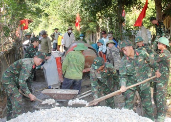 Tuổi trẻ Bộ CHQS tỉnh xung kích hướng về cơ sở