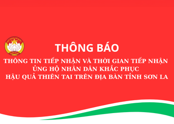 Thông tin tiếp nhận và thời gian tiếp nhận ủng hộ nhân dân khắc phục hậu quả thiên tai
