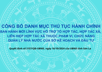 Quyết định số 2157/QĐ-UBND, ngày 16/10/2024 của UBND tỉnh Sơn La