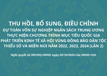 Nghị quyết số 395/NQ-HĐND ngày 29/10/2024 của HĐND tỉnh Sơn La