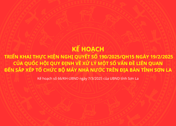 Kế hoạch số 66/KH-UBND ngày 7/3/2025 của UBND tỉnh Sơn La