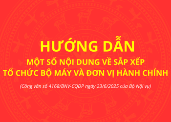 Hướng dẫn một số nội dung về sắp xếp tổ chức bộ máy và đơn vị hành chính