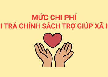 Mức chi phí chi trả chính sách trợ giúp xã hội