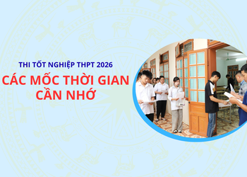 Thi tốt nghiệp THPT 2026: Các mốc thời gian cần nhớ
