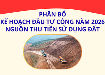 Phân bổ kế hoạch đầu tư công năm 2026 nguồn thu tiền sử dụng đất