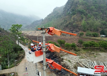 Sát hạch bước 3 cho công nhân hotline 35kV