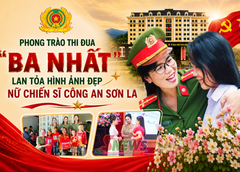 Phong trào thi đua "Ba nhất" - Lan tỏa hình ảnh đẹp nữ chiến sĩ Công an Sơn La