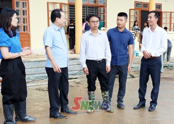 Đồng chí Phó Chủ tịch UBND tỉnh kiểm tra công tác chuẩn bị khánh thành, khai giảng các trường nội trú biên giới
