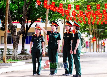 Trung đoàn 754 rực rỡ cờ hoa chào mừng Quốc khánh