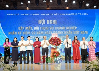 Hội nghị gặp mặt, đối thoại với doanh nghiệp nhân kỷ niệm 22 năm Ngày Doanh nhân Việt Nam