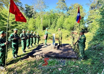 Đồn Biên phòng Chiềng Tương và Đại đội Biên phòng 213 tuần tra song phương