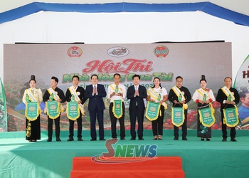 Rộn ràng Hội thi “Nhà nông đua tài” tại Lễ hội Cà phê Sơn La