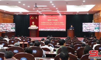 Hội nghị nghiên cứu, học tập, quán triệt văn bản của Trung ương, của tỉnh
