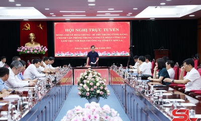 Đồng chí Chánh Văn phòng Trung ương Đảng làm việc với Ban Thường vụ Tỉnh ủy Sơn La