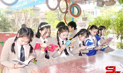 “Ngày hội đọc sách” tại Trường Tiểu học Trần Quốc Toản 
