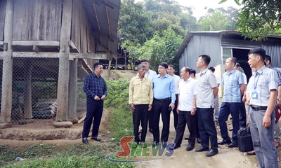 Đồng chí Phó Chủ tịch UBND tỉnh làm việc tại xã Mường Lèo