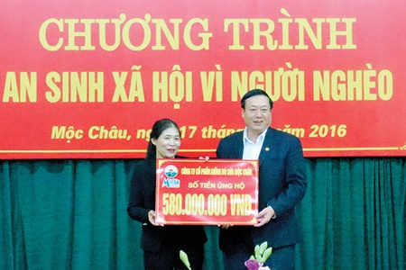 Mộc Châu: Vận động trên 1,6 tỷ đồng cho quỹ “Vì người nghèo và an sinh xã hội”