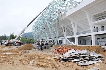 Đẩy nhanh tiến độ xây dựng Trung tâm Thể dục thể thao tỉnh