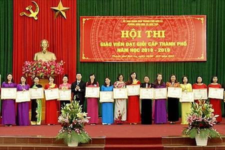 Hội thi giáo viên dạy giỏi Thành phố năm học 2018-2019