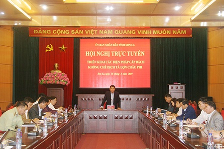 Hội nghị trực tuyến triển khai các biện pháp cấp bách khống chế bệnh dịch tả lợn châu Phi