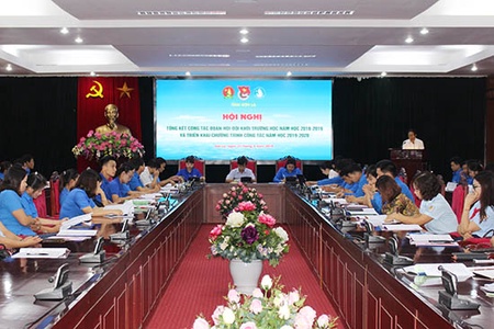 Tổng kết công tác Đoàn, Hội, Đội khối trường học năm học 2018-2019; triển khai nhiệm vụ năm học 2019-2020