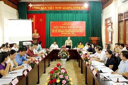 Hội thảo khoa học “Giải pháp nâng cao chất lượng, hiệu quả công tác đào tạo, bồi dưỡng ở Trường Chính trị tỉnh Sơn La, giai đoạn 2020 - 2025”